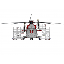 Multi-Purpose Adjustable Helicopter Maintenance Platform 