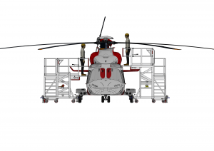 Multi-Purpose Adjustable Helicopter Maintenance Platform 