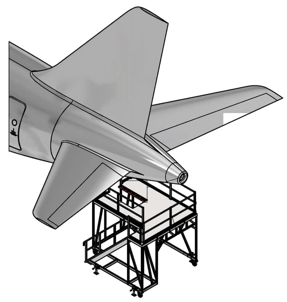 Airbus A320/A321 APU Removal Access Stand